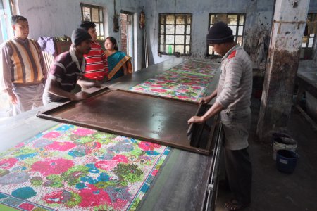 Traditional Screen Printed Scarves