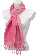Reversible cotton scarf