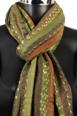 Soft Striped Womens Scarf
