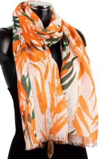 YS1014 Linen BambooPrint Summer Scarf