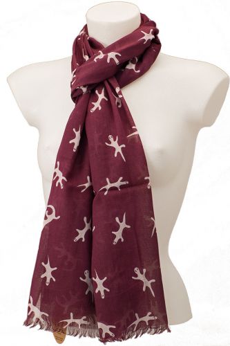 Gecko Print Scarf BOGOF: Inky Blue