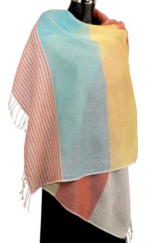 Linen And Cotton Summer Scarf
