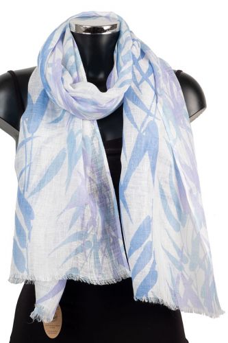 YS1014 Linen BambooPrint Summer Scarf