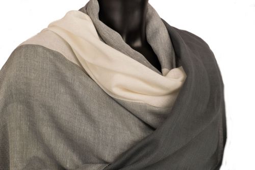 Cotton pashmina: Charcoal