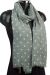 Pewter | Grey Polka Dot Scarf For Women