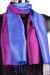 Purple Blue Silk Scarf| Thai Silk Scarf