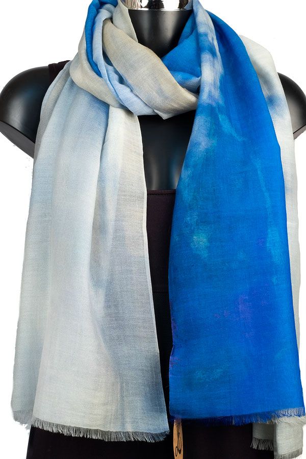 Large Silk blend Pashmina Scarf | 10% off and free delivery